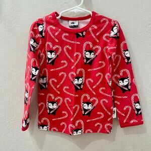 NWT Paapii Christmas Myyryn Candy Canes Long Sleeve Shirt